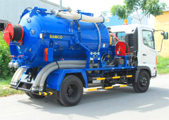 Thông tắc bể phốt, hút hầm cầu